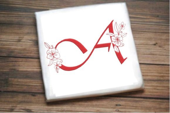 A Floral Monogram Letter: A Seasonal Review