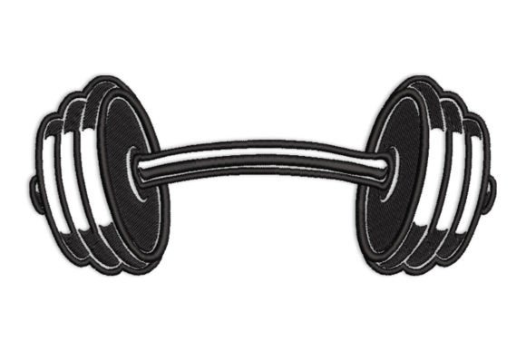 Barbell Dumbell Embroidery Design Review for Business