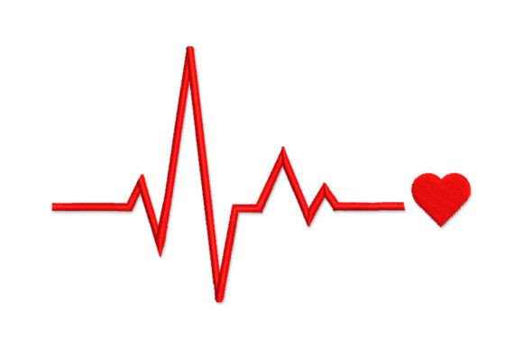 EKG Heartbeat and Heart Line Embroidery Review